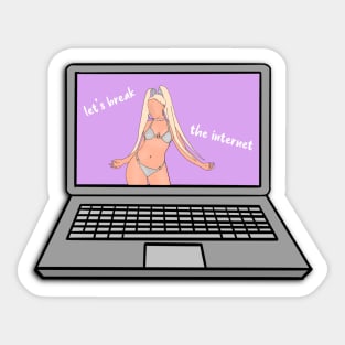 Doja Cat Fan Art Cyber Sticker Sticker